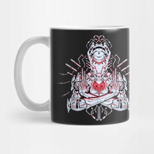 Robot Heart Classy White Mug